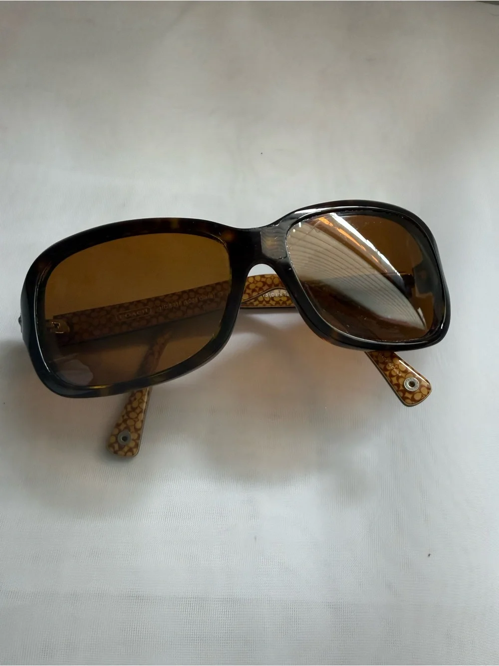Coach HC8016 Ciara Eyeglass Frames 5033/13 Dark Tortoise 57-15 w/ Rx Lenses